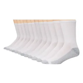 12-Pack Double Tough Men's Crew Socks 121522