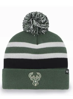 '47 Brand State Line Cuff Pom Milwaukee Bucks Knit Hat