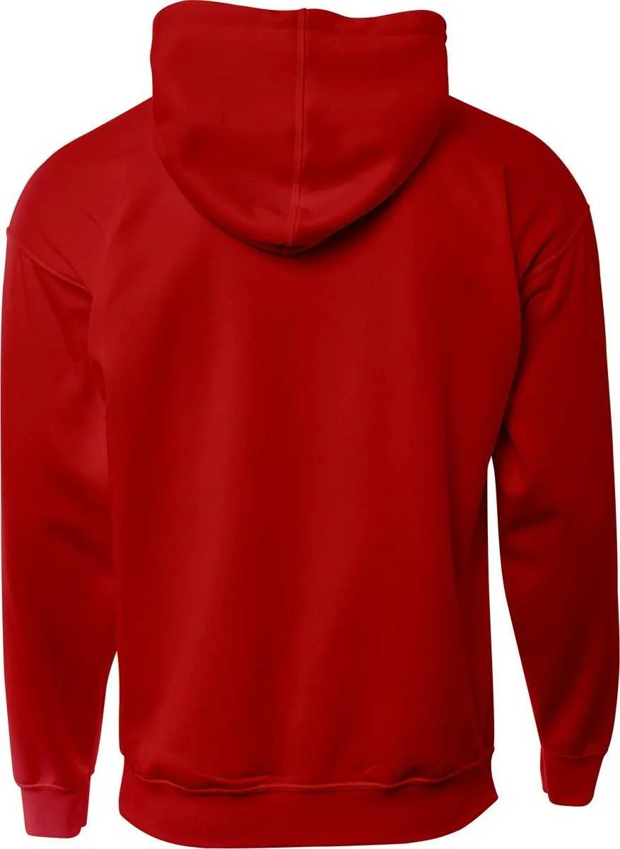 A4 NB4279 Sprint Fleece Hoodie - Scarlet Graphite