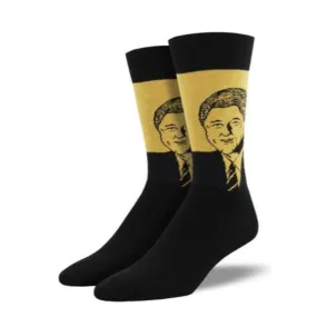 Bill Clinton Socks Men's Crew Sock