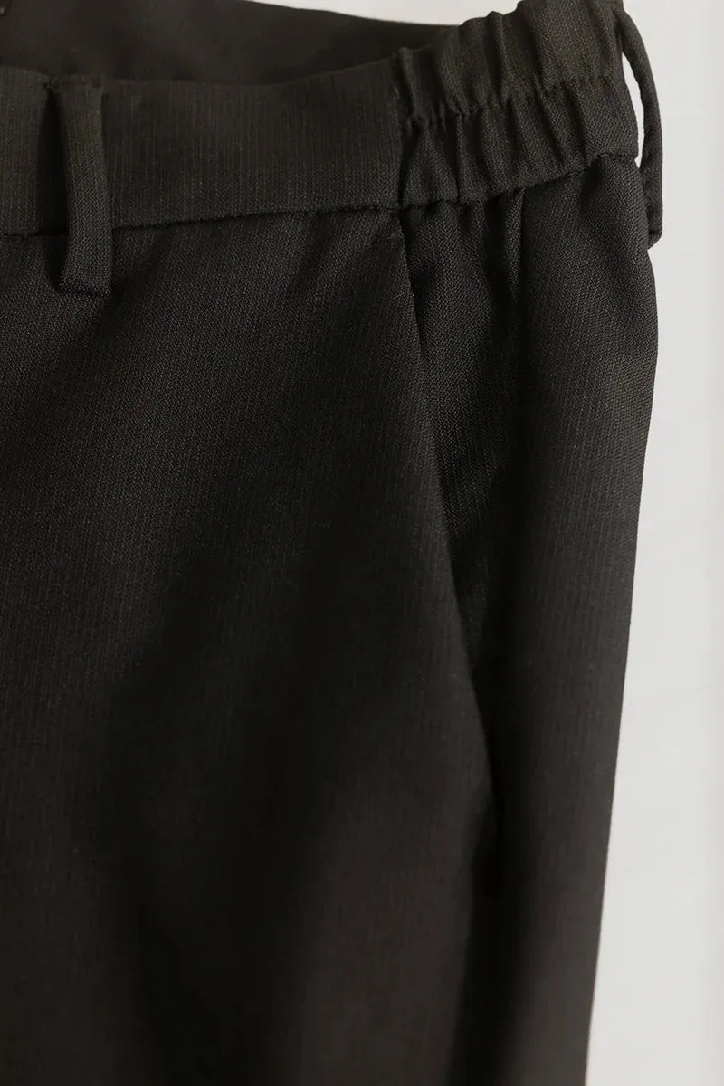 Black Slim Fit Stretch Trouser