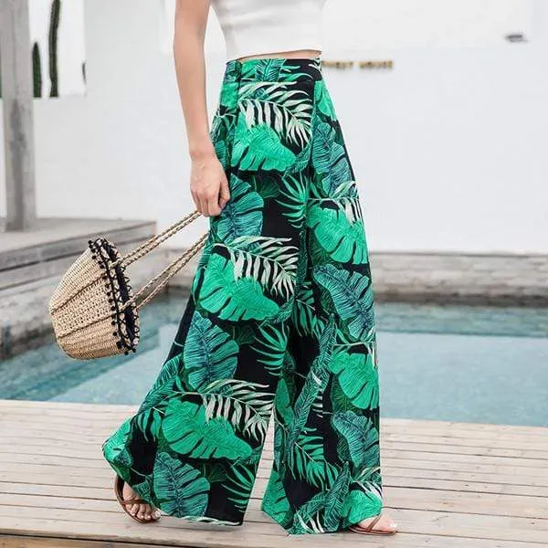 Bohemian Wide Leg Holiday Pants