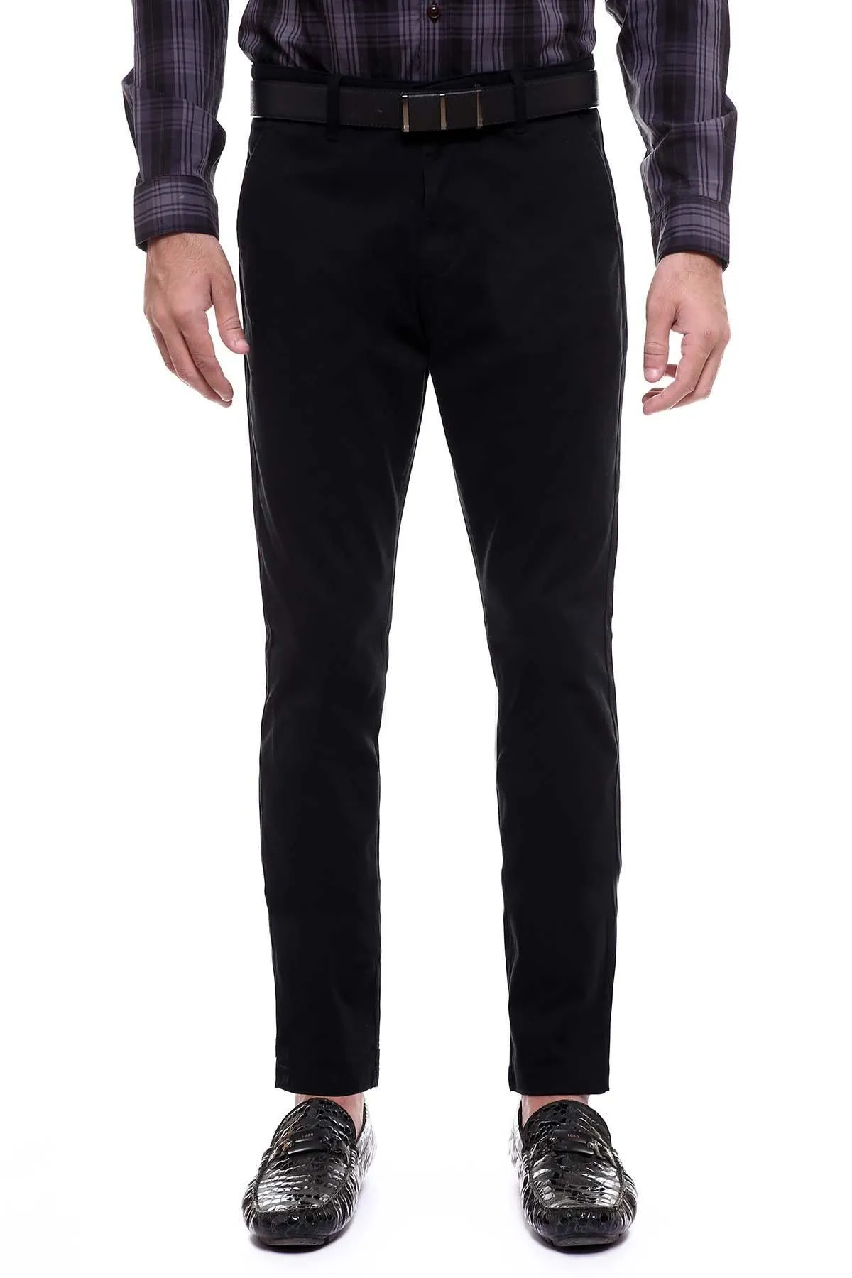 C PANT CROSS POCKET BLACK