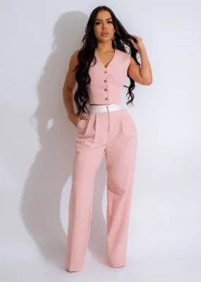 City Girl Pant Set Pink