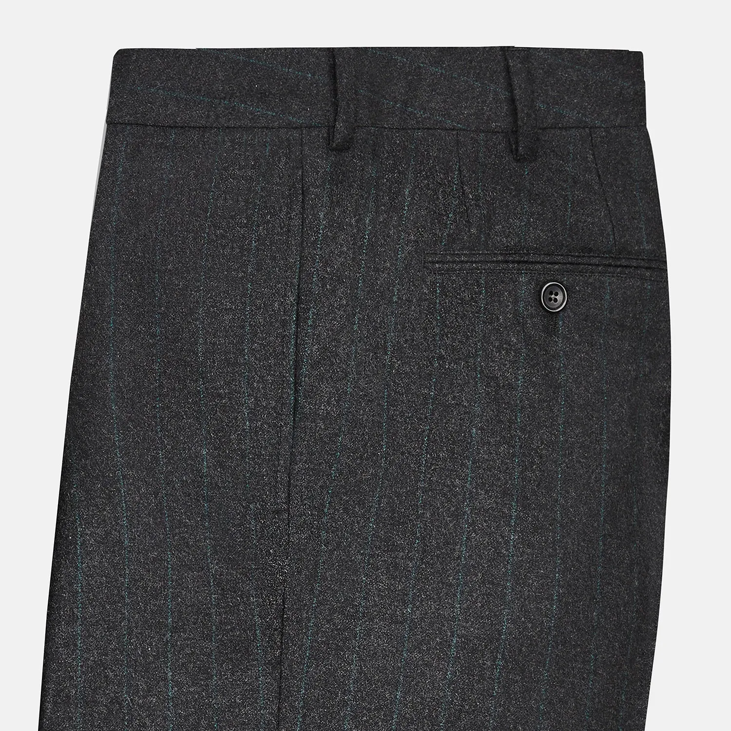 Dark Grey Pinstripe Edward Trousers