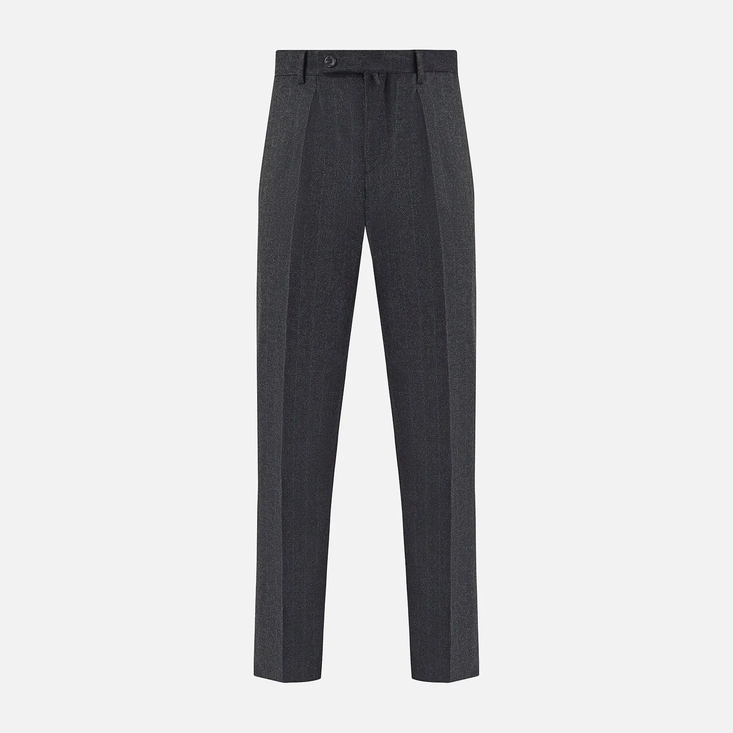 Dark Grey Pinstripe Edward Trousers