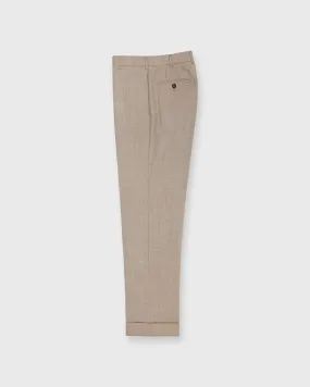 Dress Trouser in Wheat Wool Hopsack