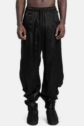 Drop crotch drawstring pants