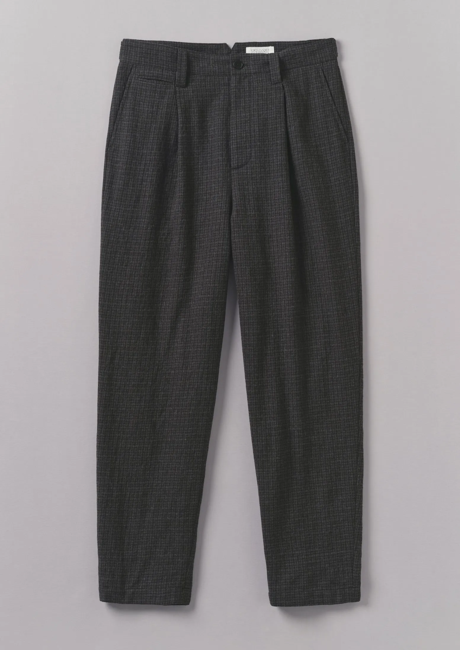 Duncan Wool Cotton Trousers | Carbon