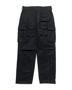 Engineered Garments FA Pant Black Cotton Brushed Herringbone