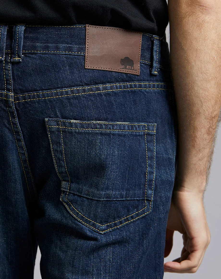 GONZO INIKO REGULAR DENIM JEAN | DARK INDIGO VINTAGE WASH