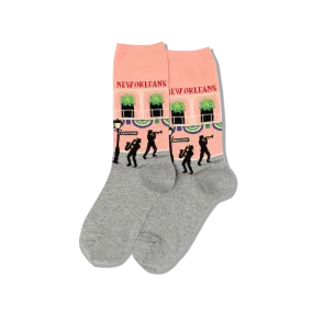 HOTSOX Women's New Orleans Crew Socks