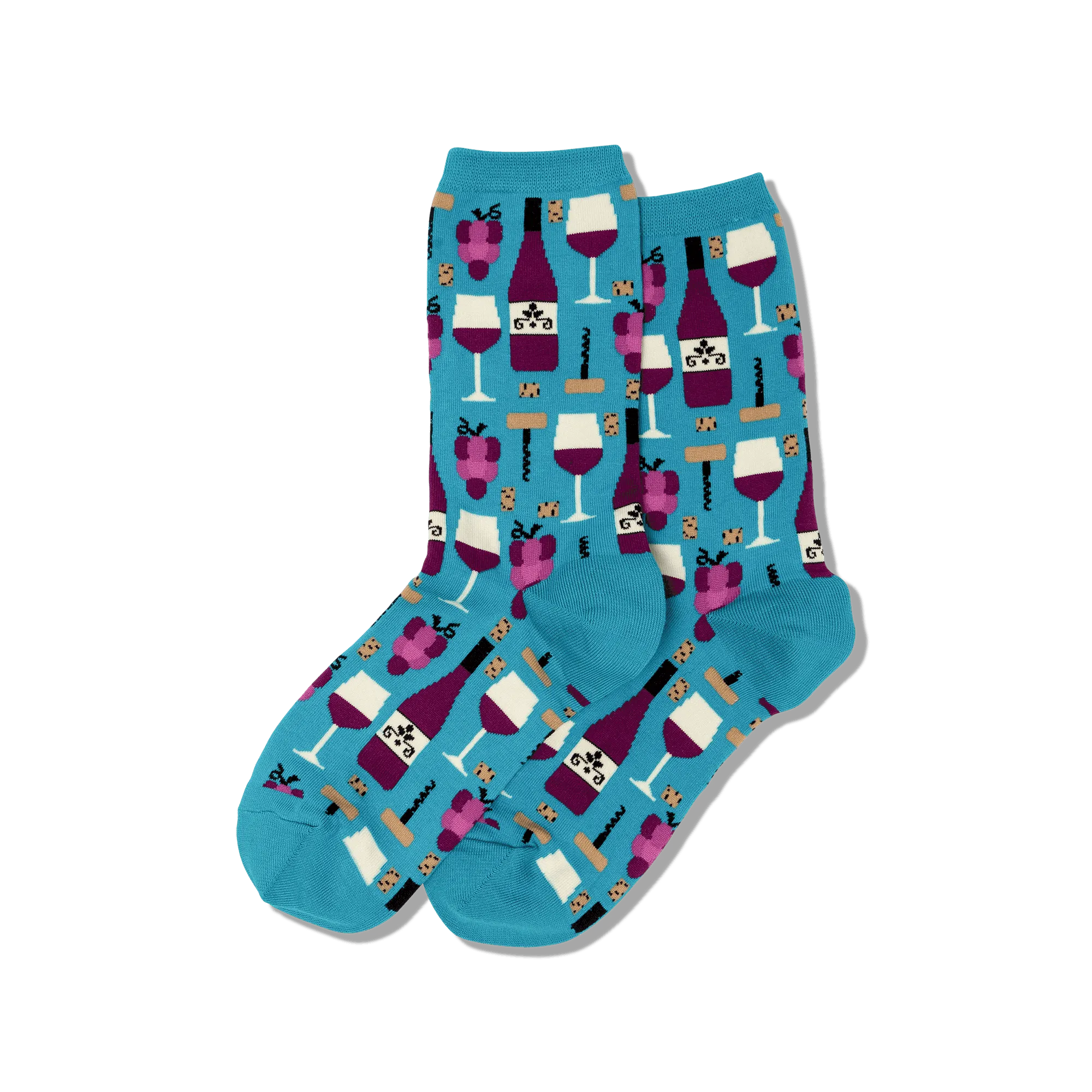 HOTSOX Women's Wine Crew Socks