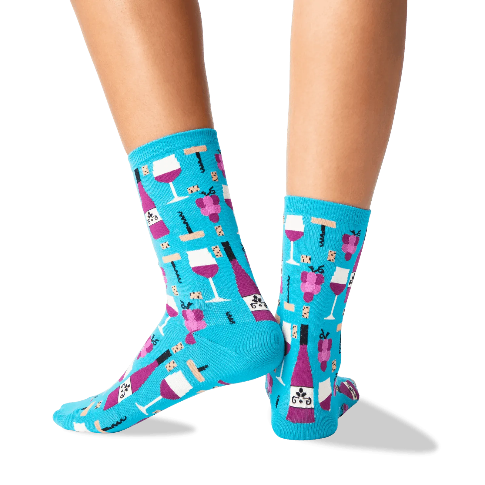 HOTSOX Women's Wine Crew Socks