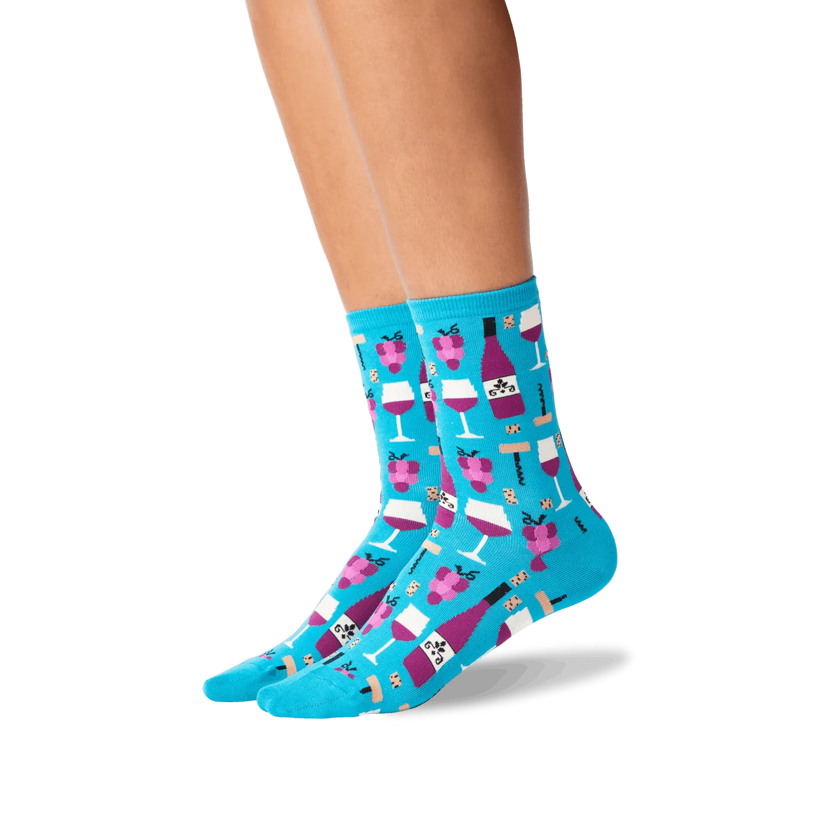 HOTSOX Women's Wine Crew Socks