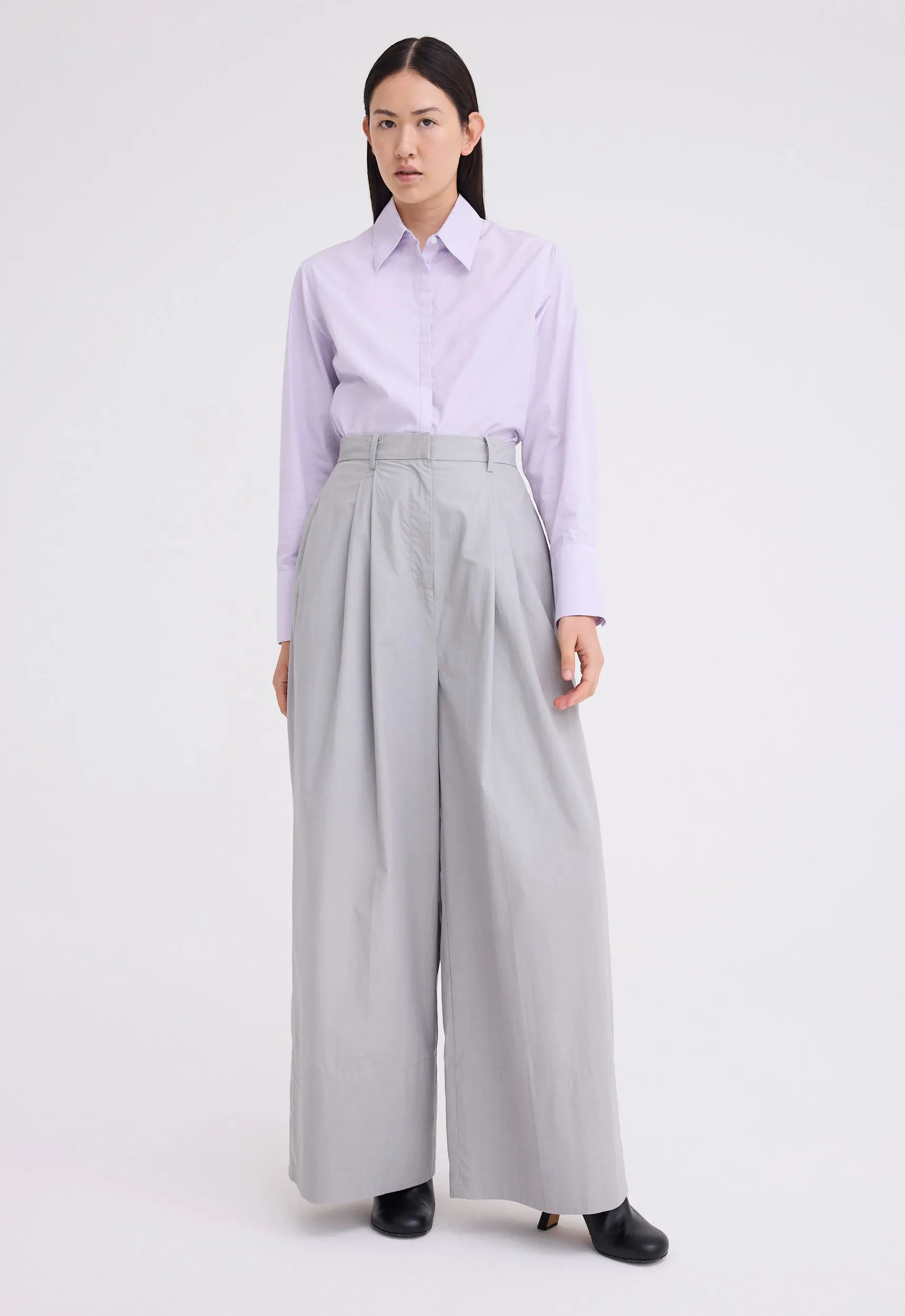 Levant Wide Leg Pant - Oxide Grey