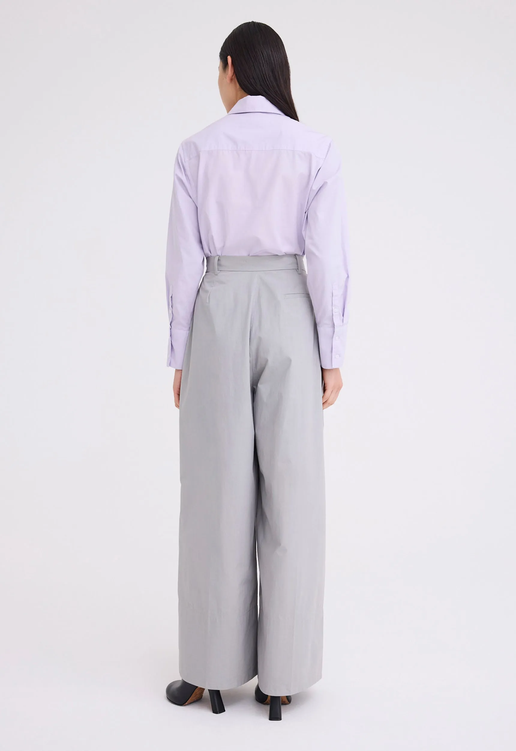 Levant Wide Leg Pant - Oxide Grey