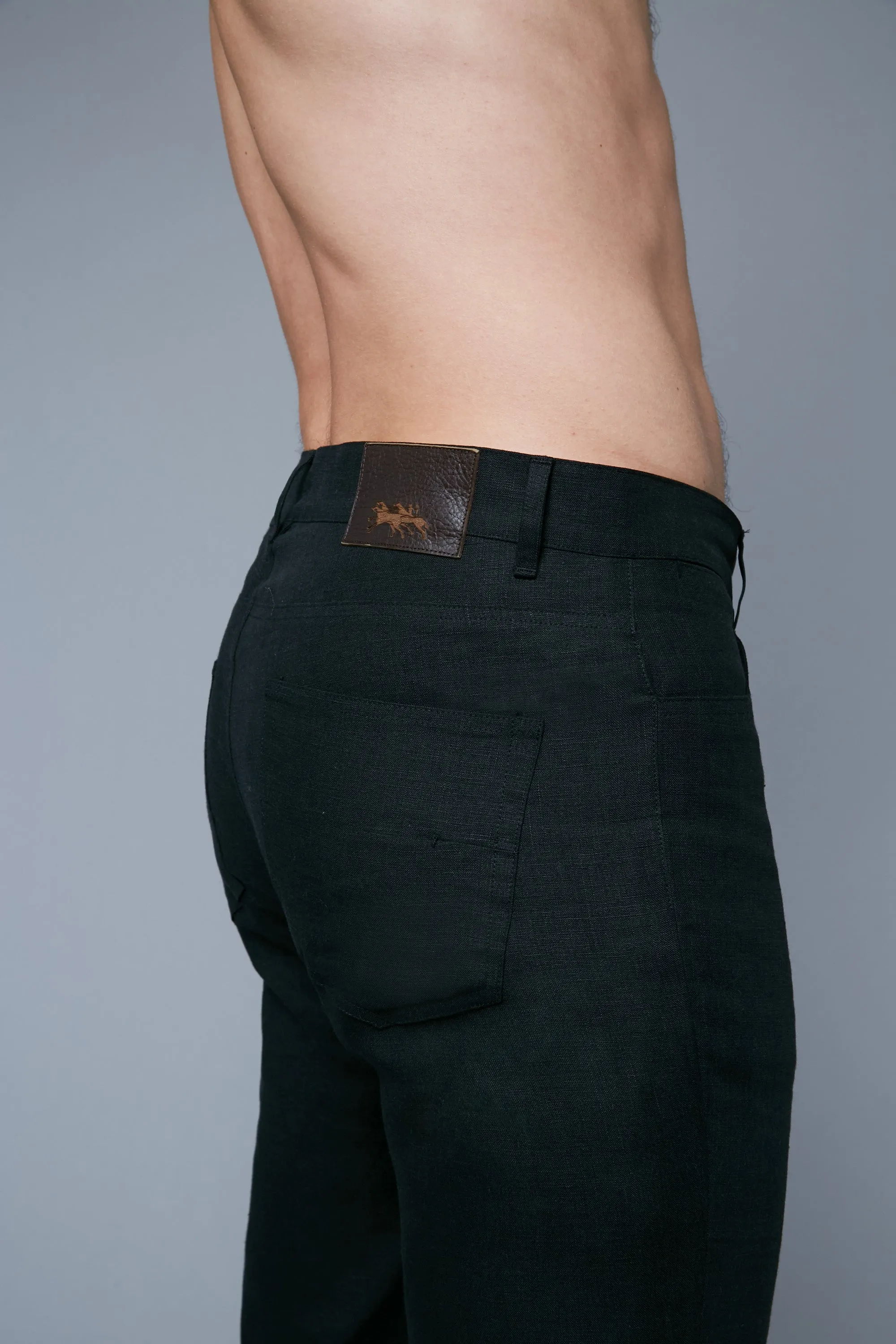 Linen Pants | Black