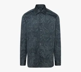 Long Sleeves Shirt with Paisley Pattern