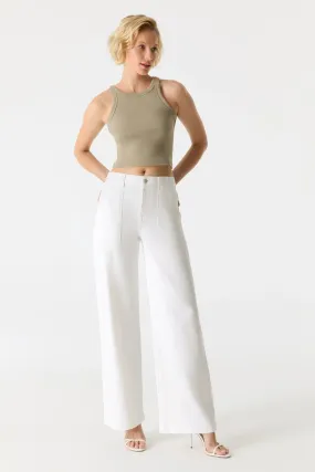 Lulu Wide Leg Pant - White