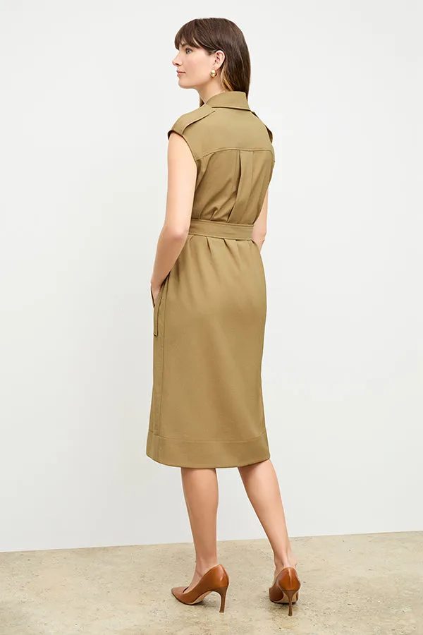 Marcella Dress - Air Twill :: Macaroon