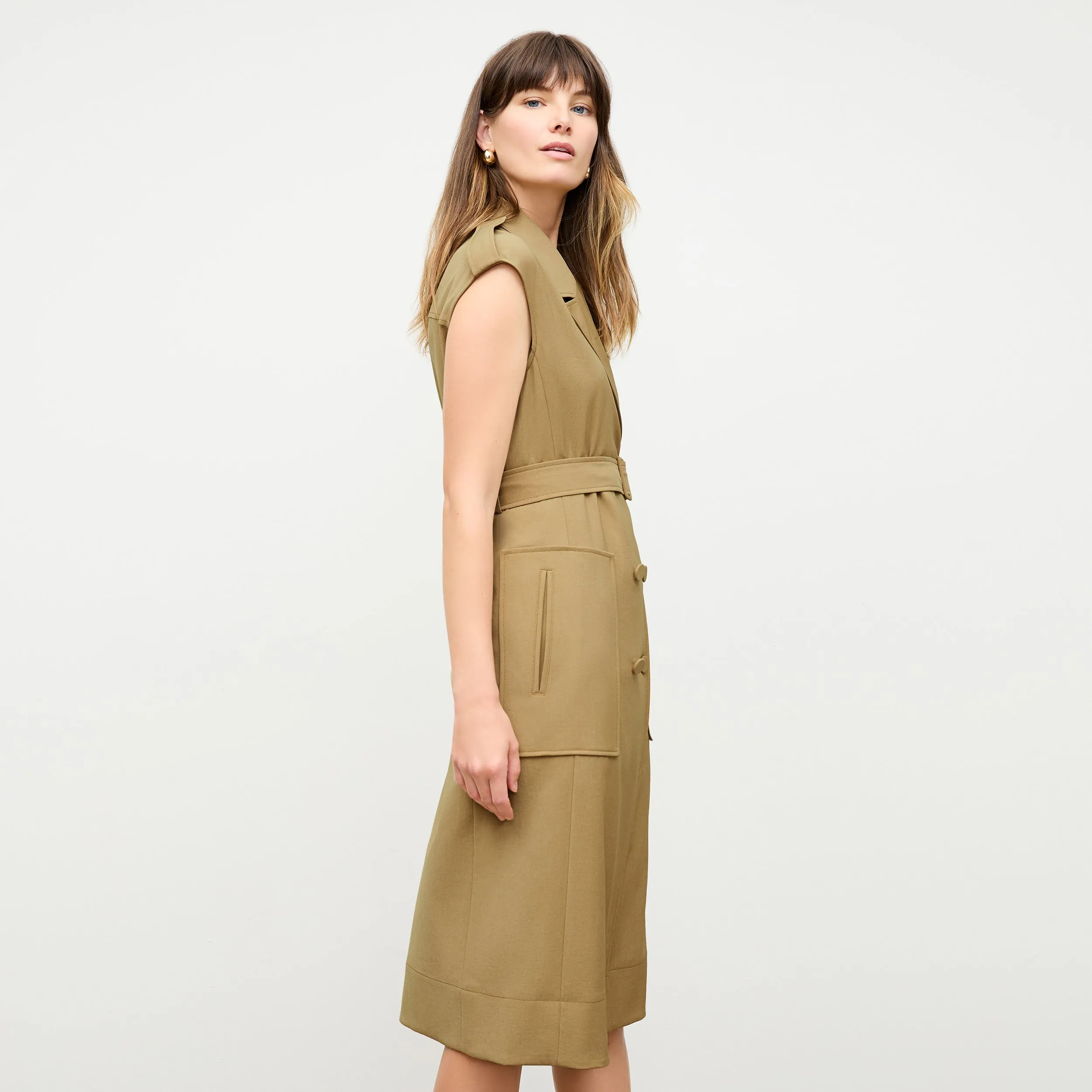 Marcella Dress - Air Twill :: Macaroon