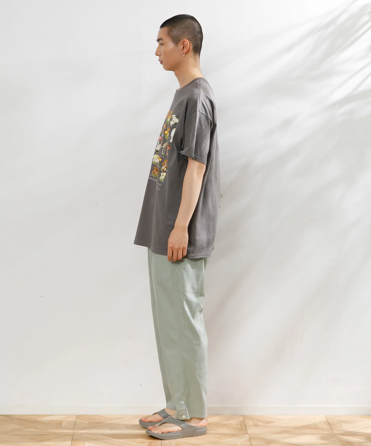 【MEN】ARMY TWILL COTTON LINEN SLAB SLEEPING PANTS