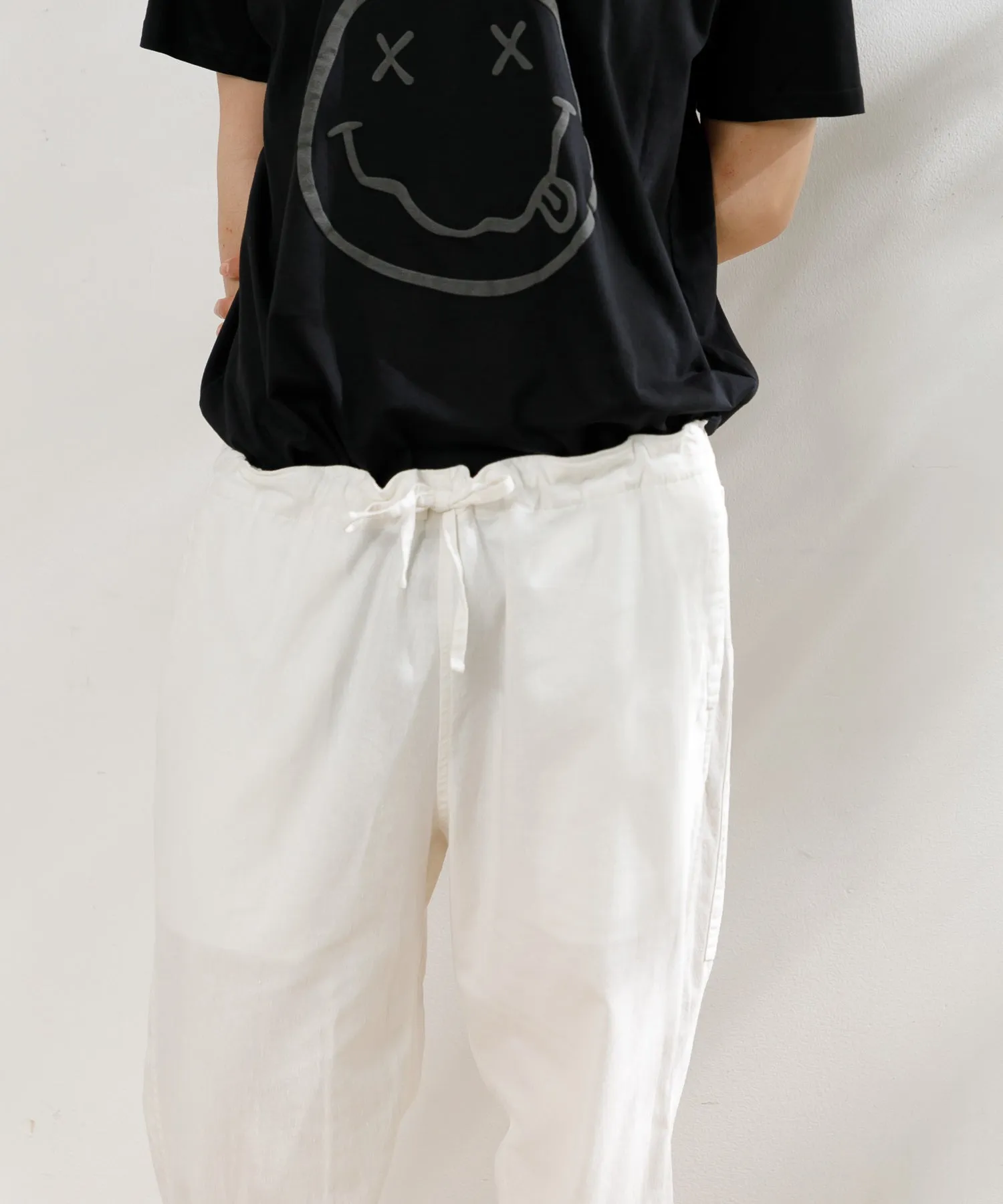 【MEN】ARMY TWILL COTTON LINEN SLAB SLEEPING PANTS