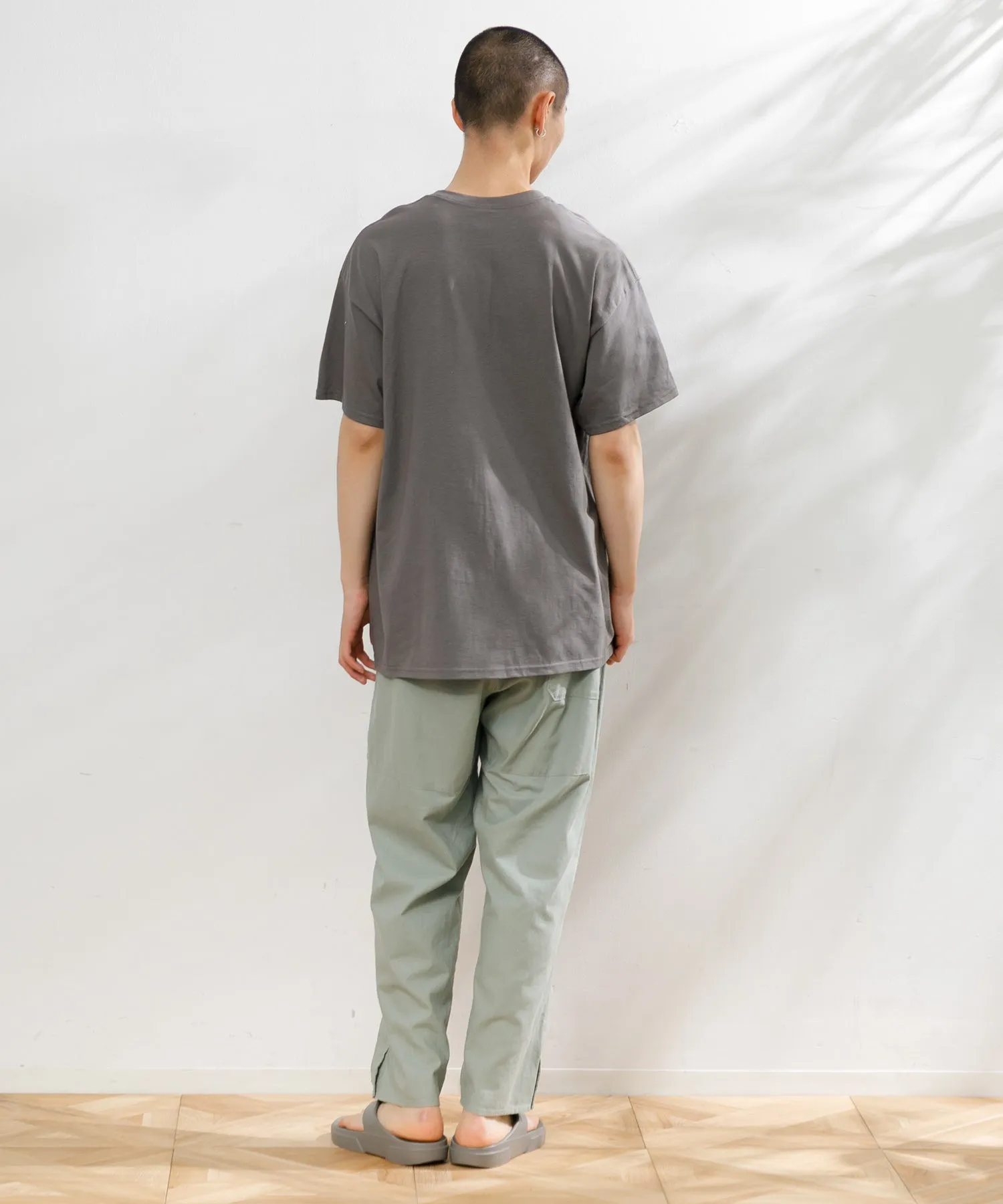 【MEN】ARMY TWILL COTTON LINEN SLAB SLEEPING PANTS