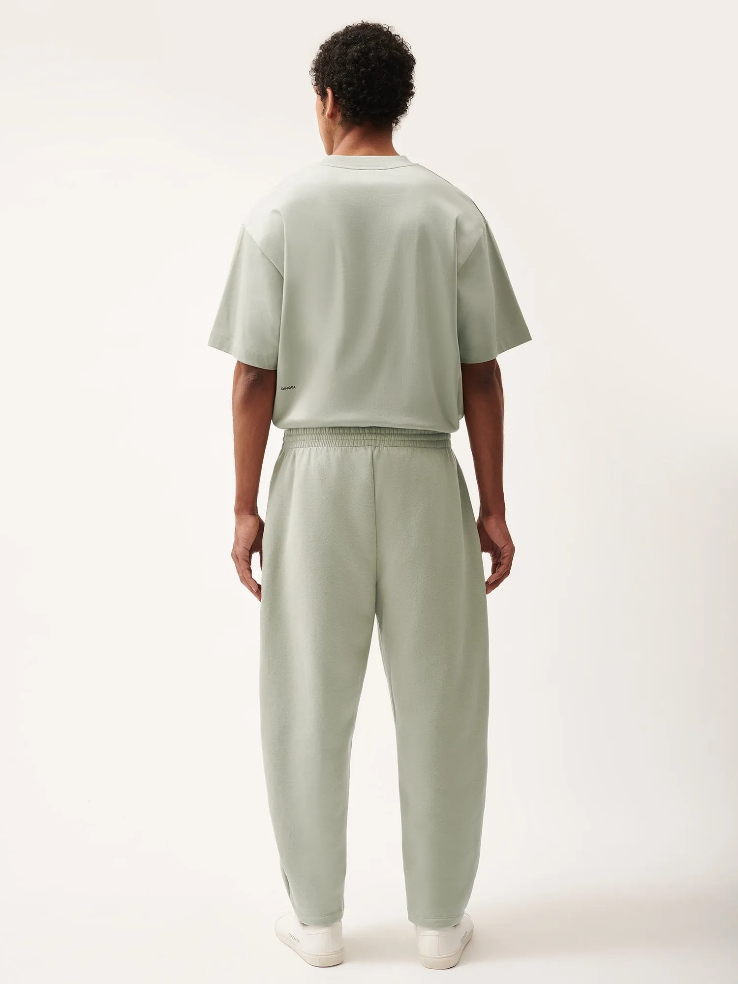 Mens DNA Barrel-Leg Track Pants—moss green