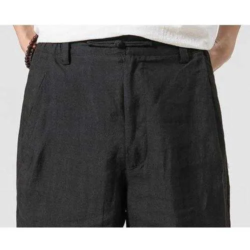 Men's Loose Cotton Linen Casual Pants