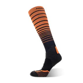 Men's Run Free Running Orange knee high socks 2-packs