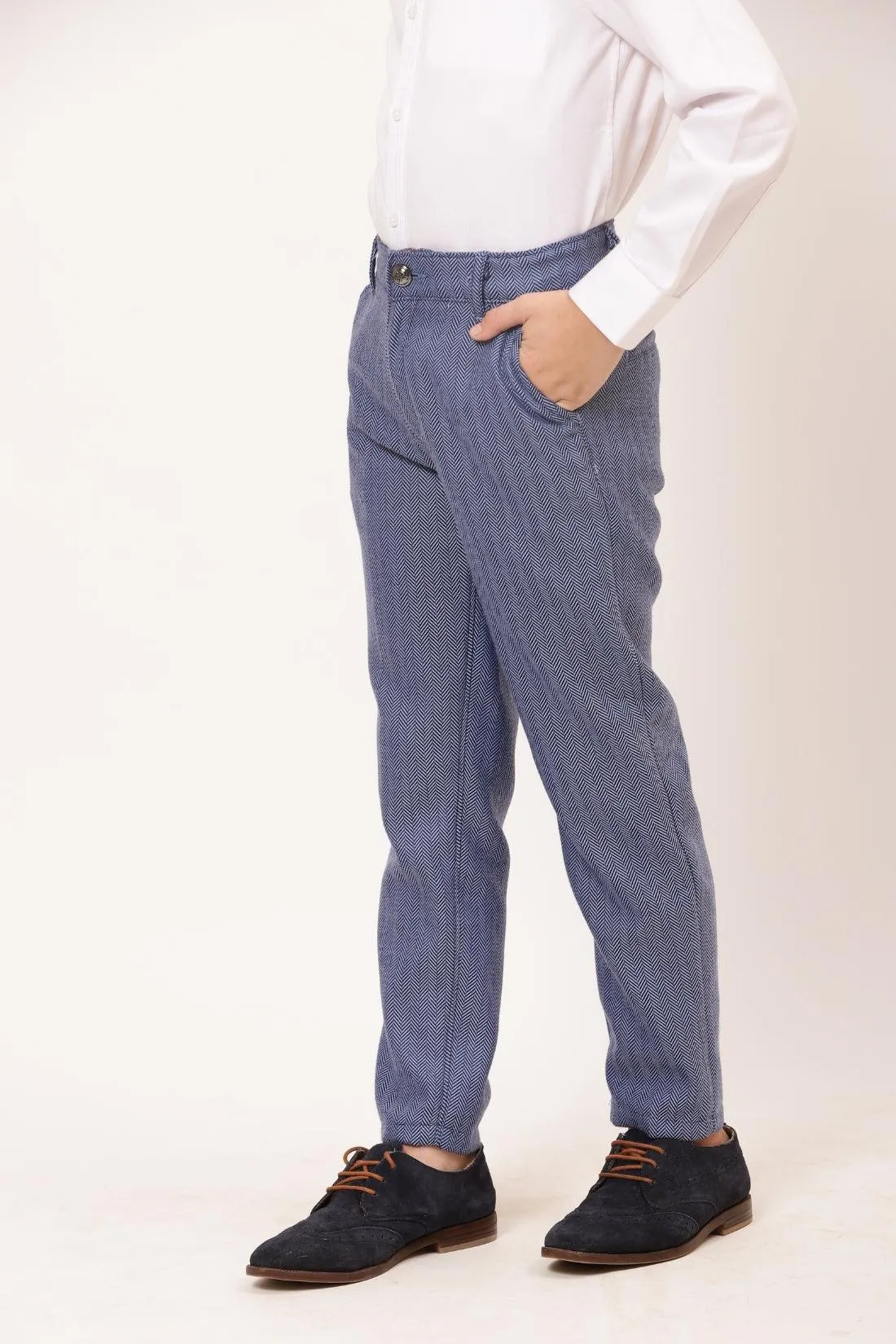 One Friday Azure Boys' Trousers