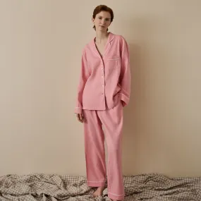 Pink Bloom Linen Pyjama Trousers