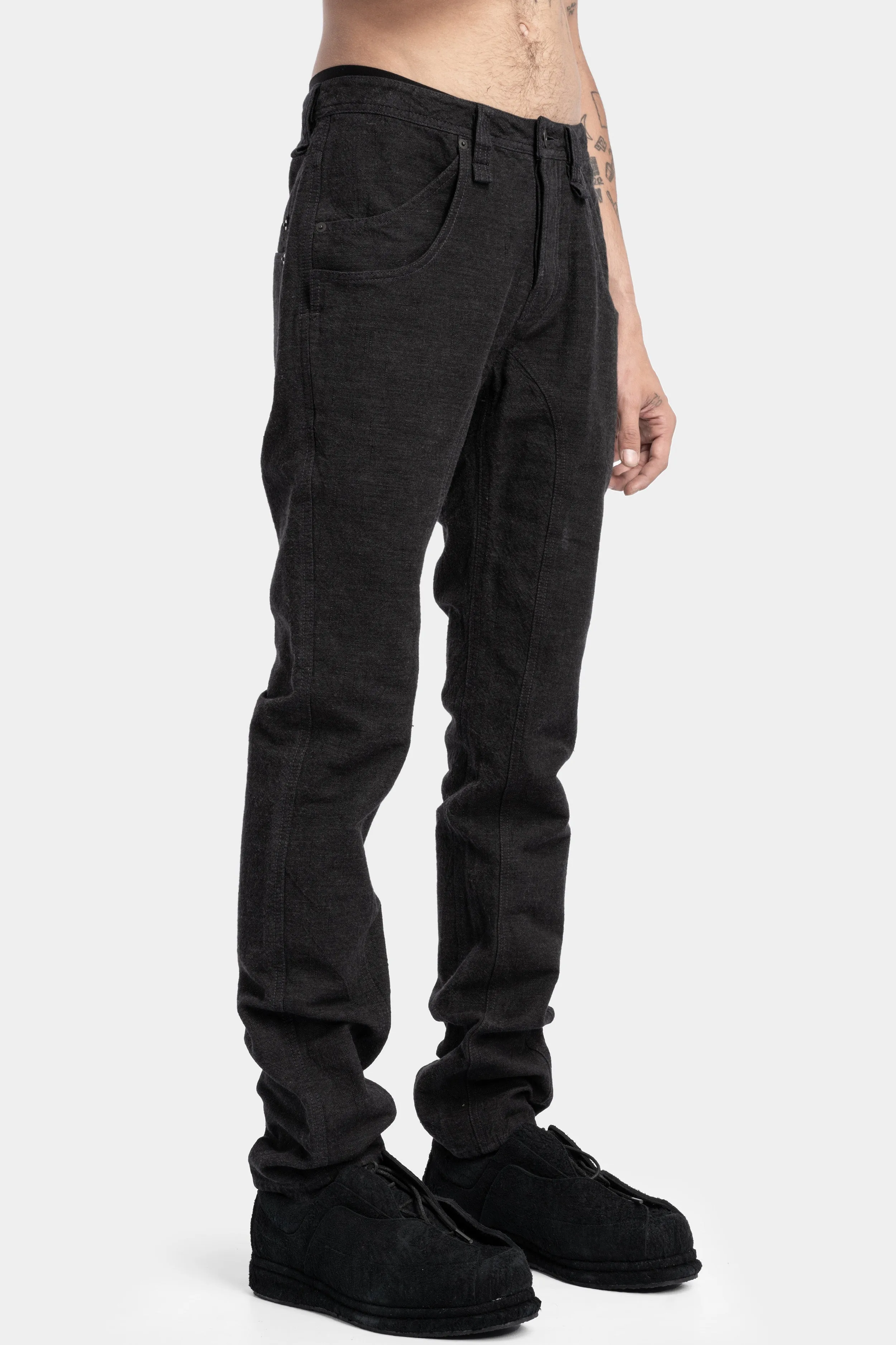 Rider pants, Washed black