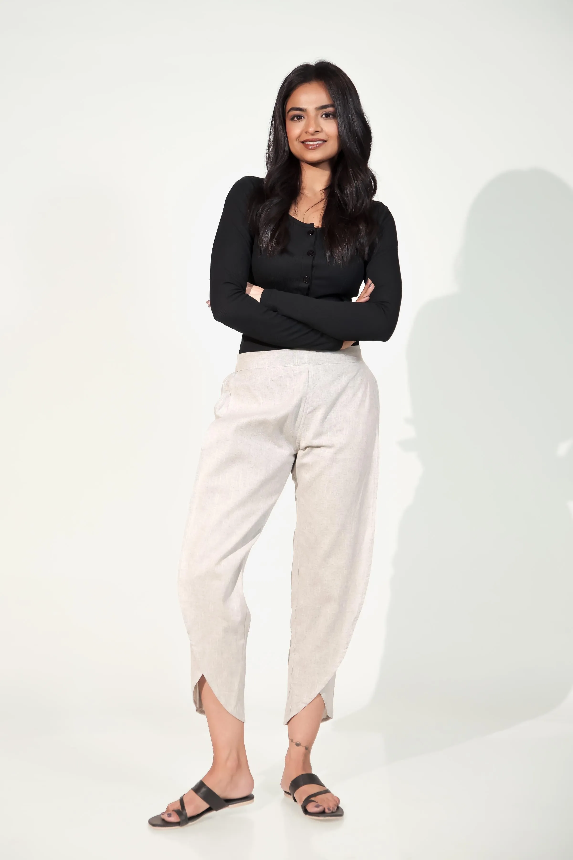 Steel Grey Women's Tulip Trousers