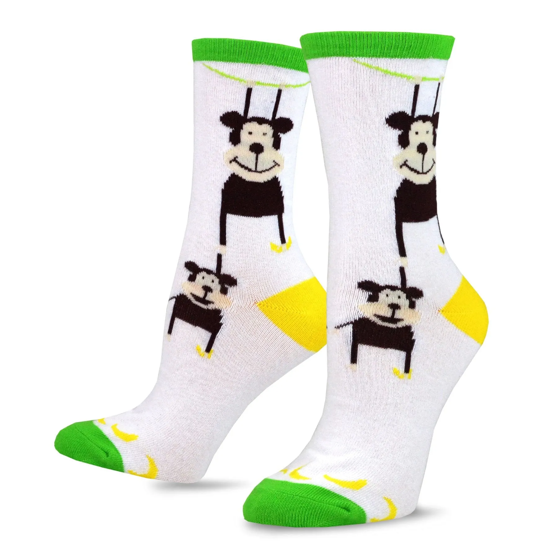 TeeHee Socks Women's Novelty Cotton Crew Cute Creatures 5-Pack (12175)