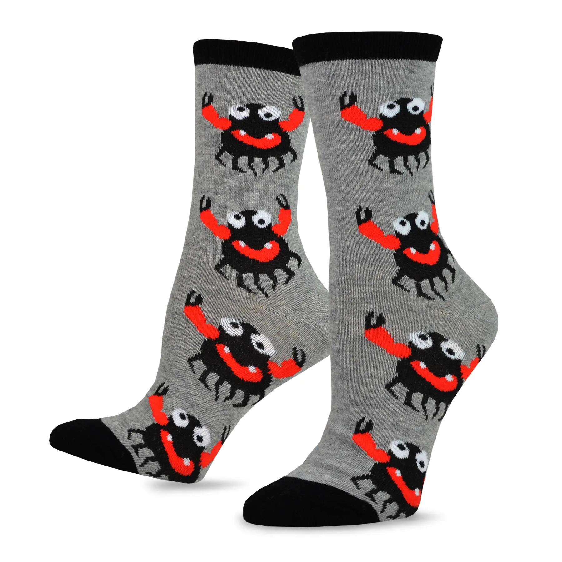 TeeHee Socks Women's Novelty Cotton Crew Cute Creatures 5-Pack (12175)