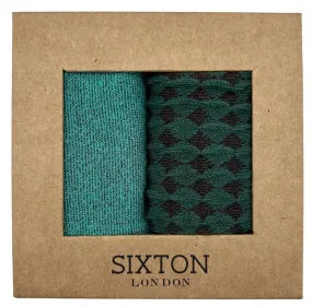 Turquoise Tokyo and Estoril sock box duo