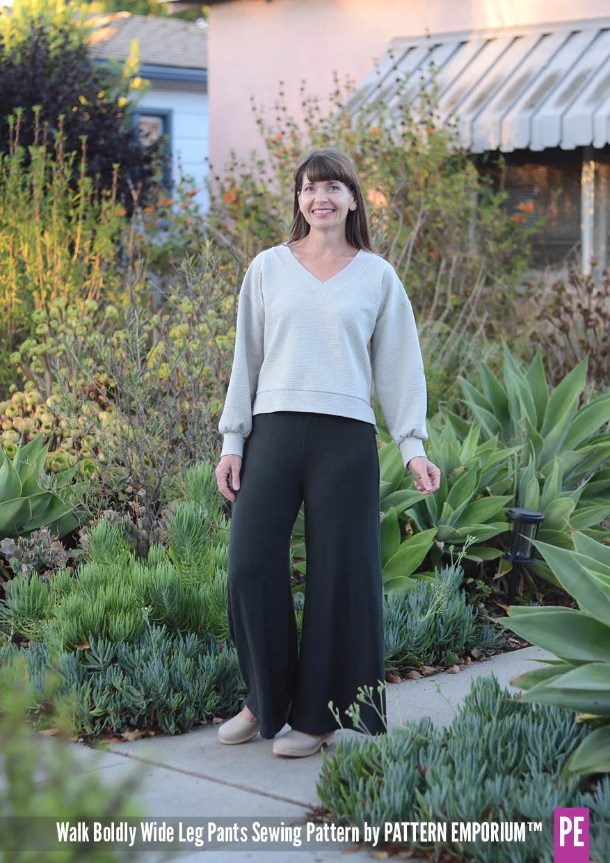 Walk Boldly | Wide Leg Pants Sewing Pattern