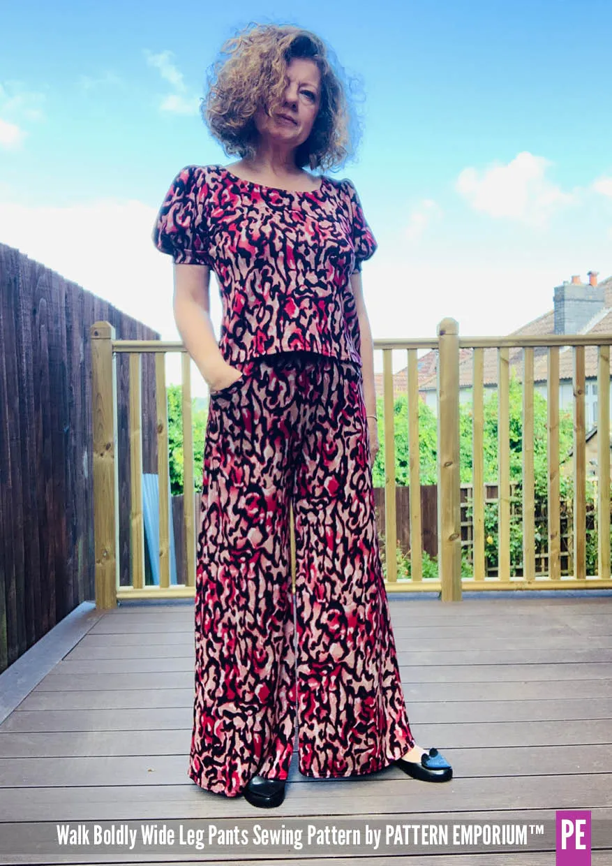 Walk Boldly | Wide Leg Pants Sewing Pattern