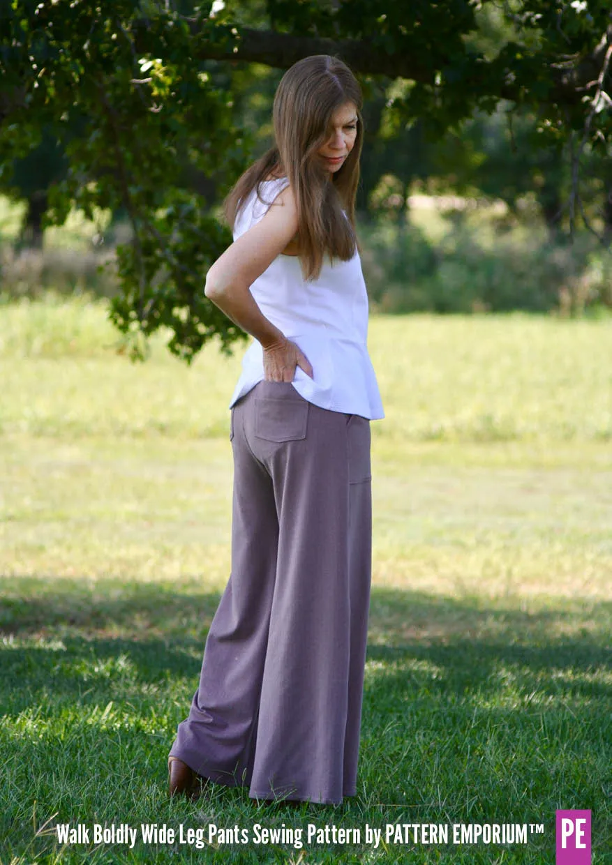 Walk Boldly | Wide Leg Pants Sewing Pattern