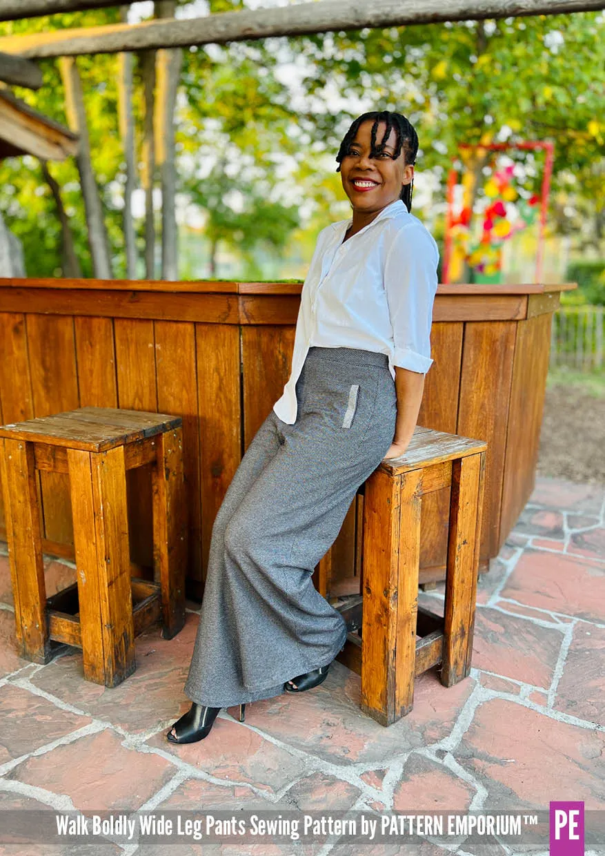 Walk Boldly | Wide Leg Pants Sewing Pattern