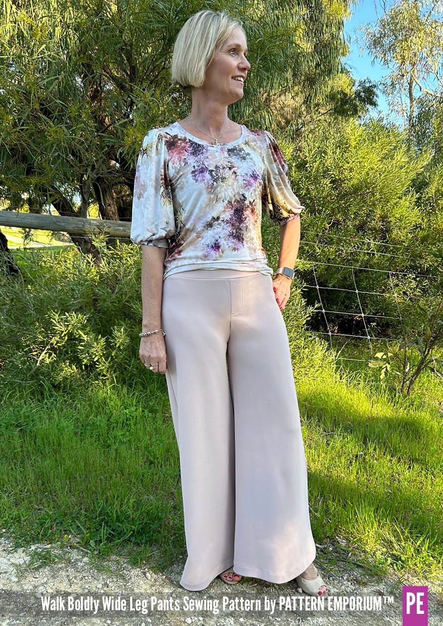 Walk Boldly | Wide Leg Pants Sewing Pattern