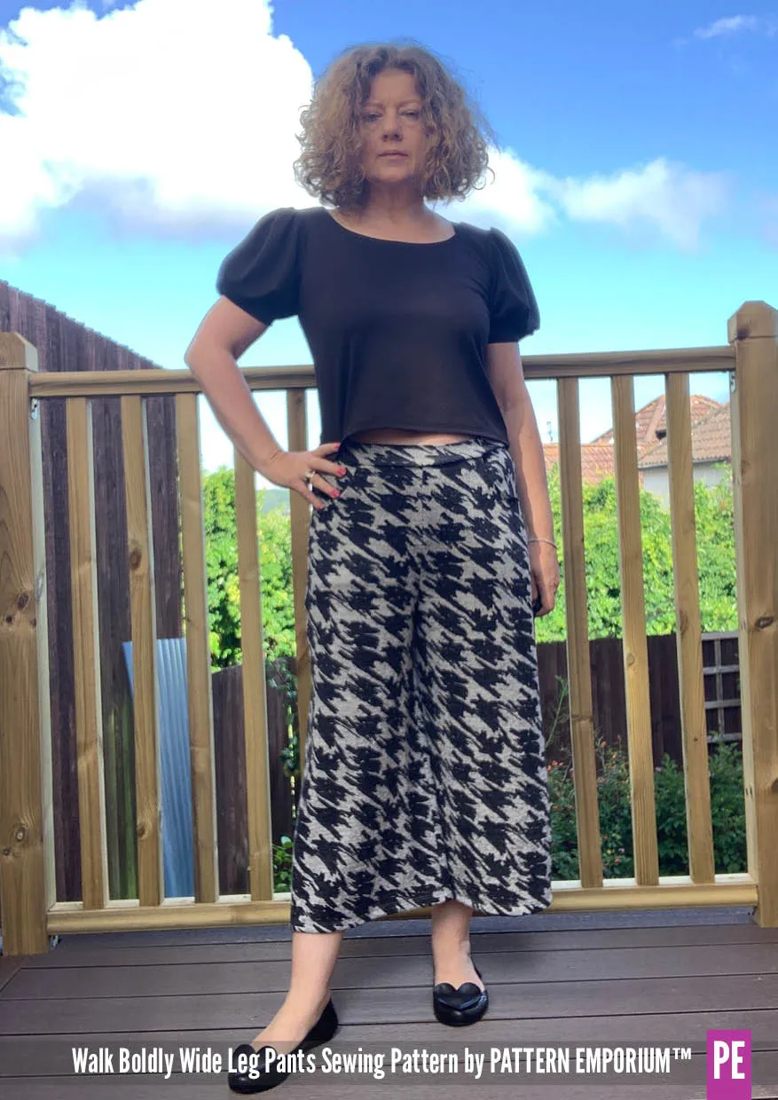 Walk Boldly | Wide Leg Pants Sewing Pattern