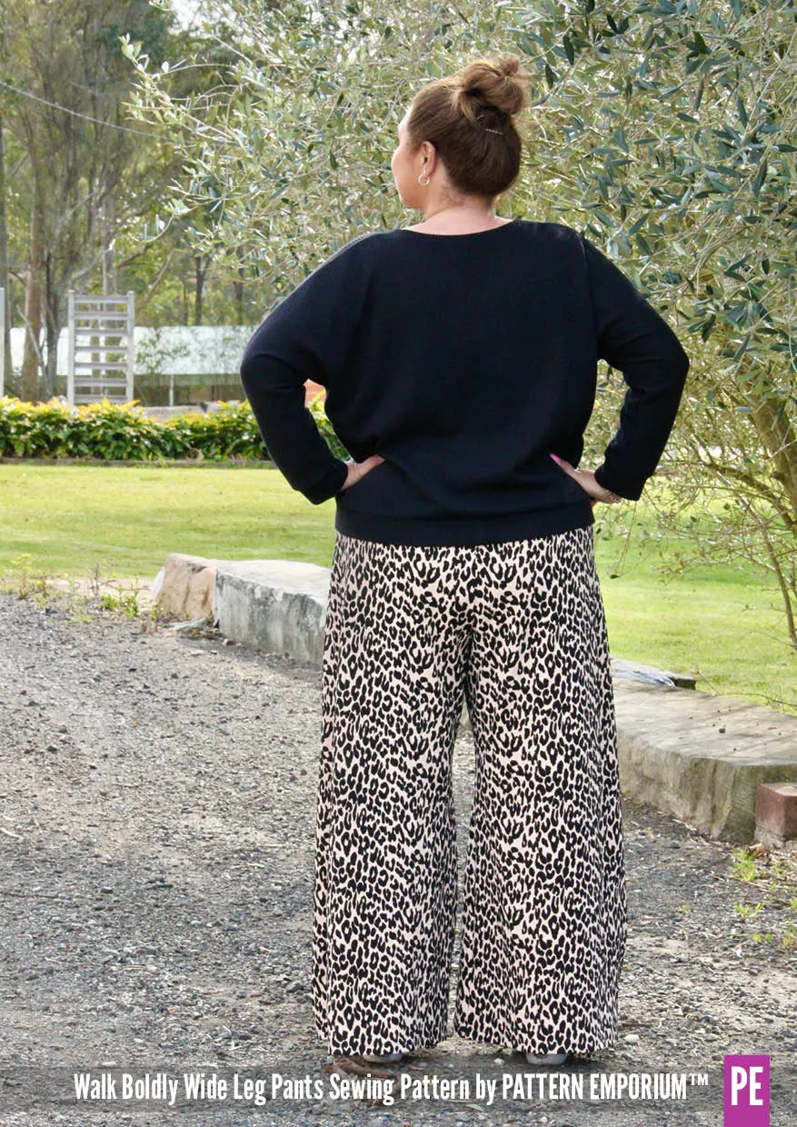 Walk Boldly | Wide Leg Pants Sewing Pattern