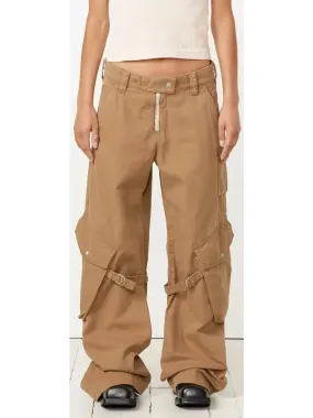 Women’s Belted Natural Cotton Cargo Pants